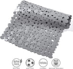 Pebble Texture PVC Bath Mat with Suction Cups, 88 x 40 cm