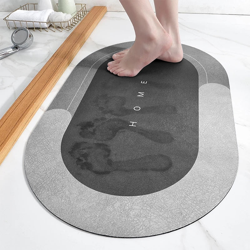 Quick Dry Bath Mat with Foam Padding