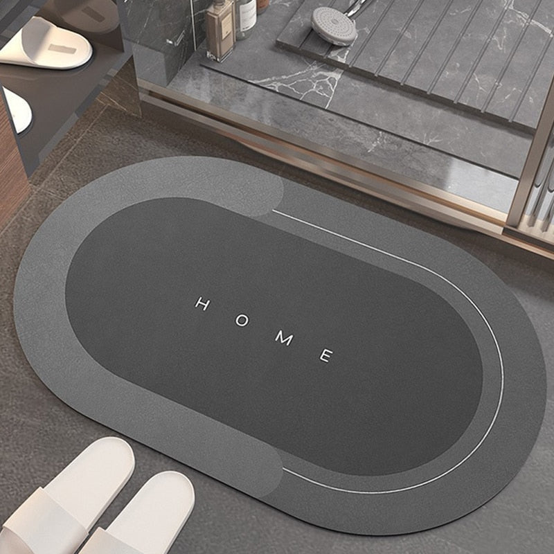 Quick Dry Bath Mat with Foam Padding