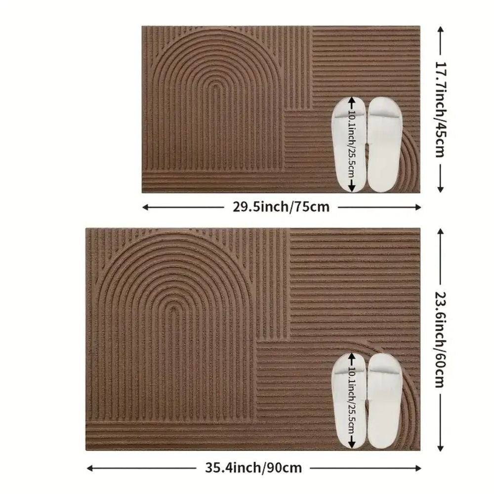 Striped Microfibre Entrance Doormat