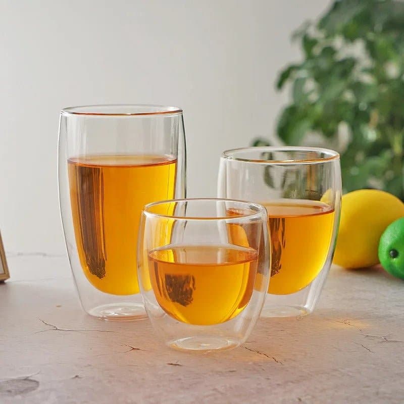Double Wall Borosilicate Glass Cups
