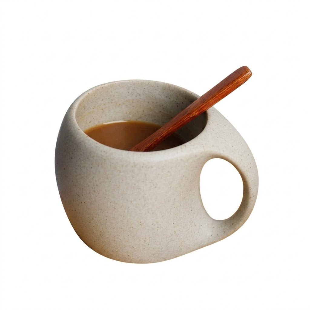 Stone Grey Ceramic Coffee Mug, 220 ml