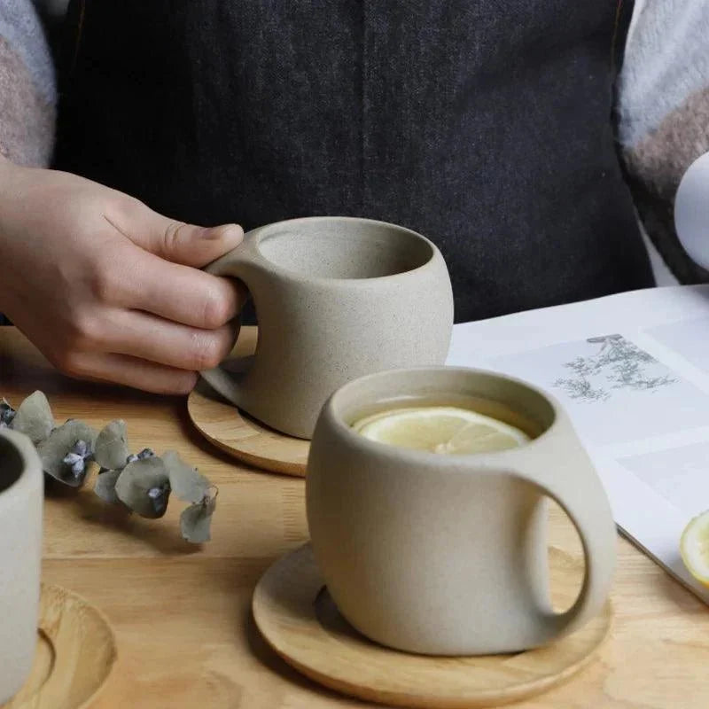 Stone Grey Ceramic Coffee Mug, 220 ml