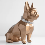 Geometric French Bulldog Resin Money Box