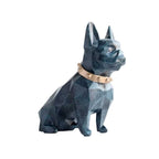 Geometric French Bulldog Resin Money Box