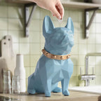 Geometric French Bulldog Resin Money Box