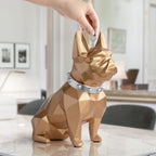 Geometric French Bulldog Resin Money Box