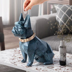 Geometric French Bulldog Resin Money Box