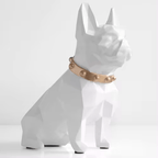 Geometric French Bulldog Resin Money Box