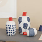 Graphic Pattern Ceramic Vase