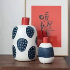 Graphic Pattern Ceramic Vase