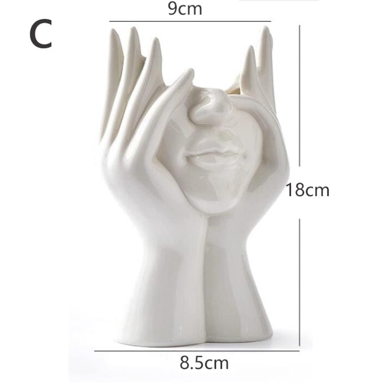 Sculptural Ceramic Flower Vase