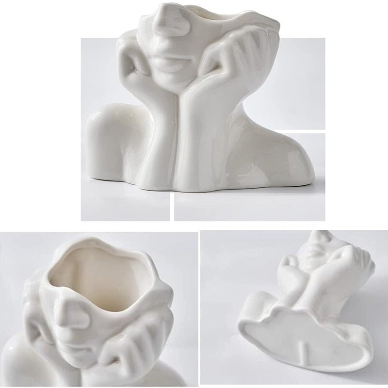 Sculptural Ceramic Flower Vase