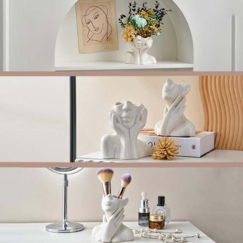 Sculptural Ceramic Flower Vase