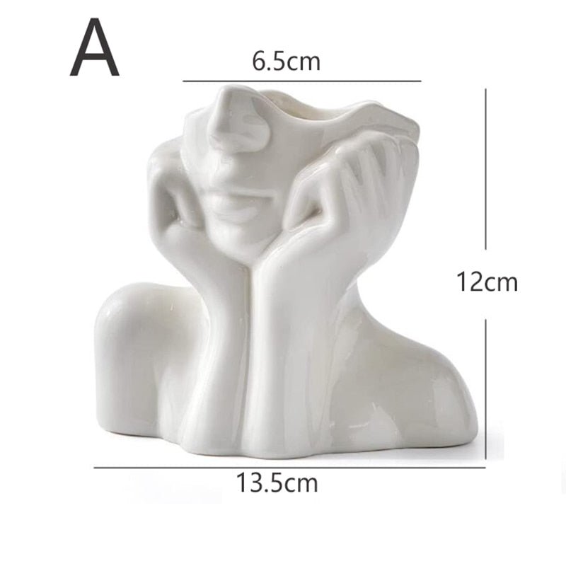 Sculptural Ceramic Flower Vase