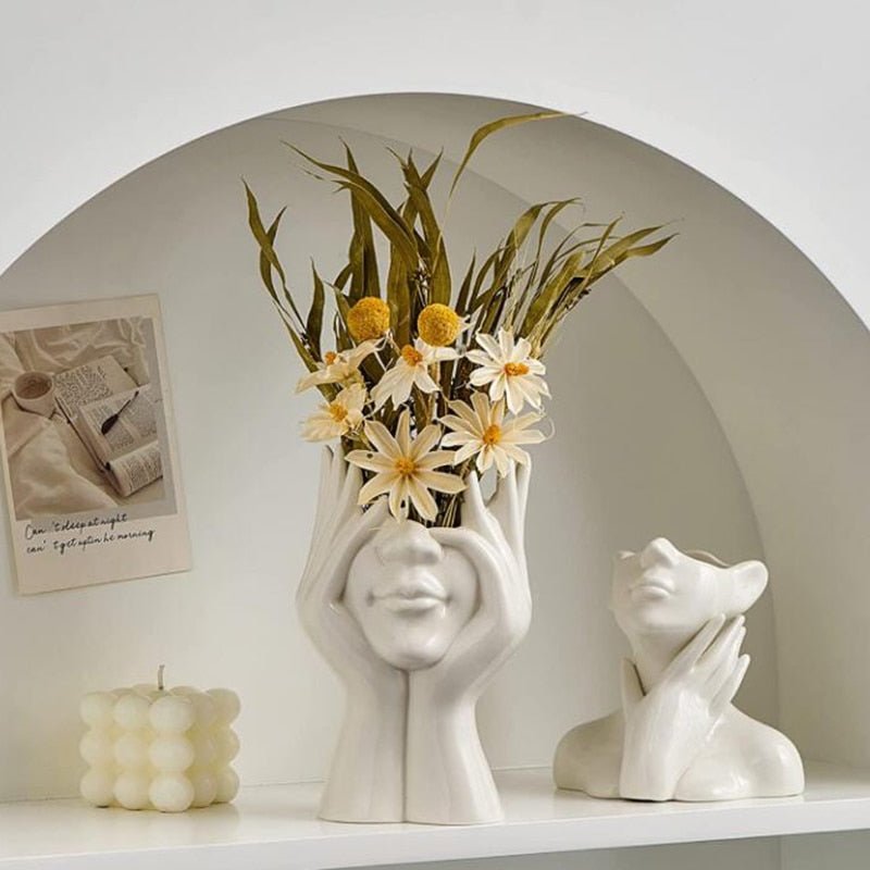 Sculptural Ceramic Flower Vase