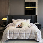 Rose Embroidered Cotton Sateen Bedding Set