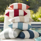 Wide Stripe Velvet Cushion Cover, 45 x 45 cm