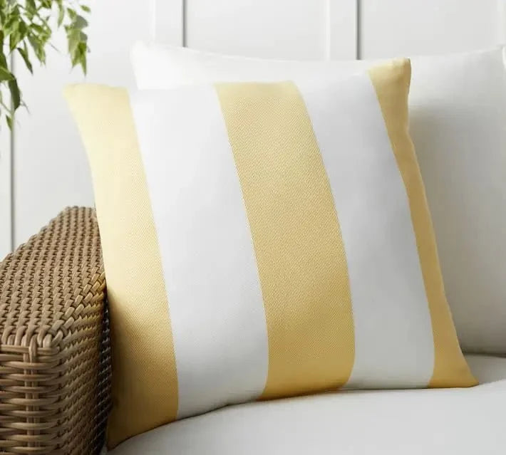 Wide Stripe Velvet Cushion Cover, 45 x 45 cm