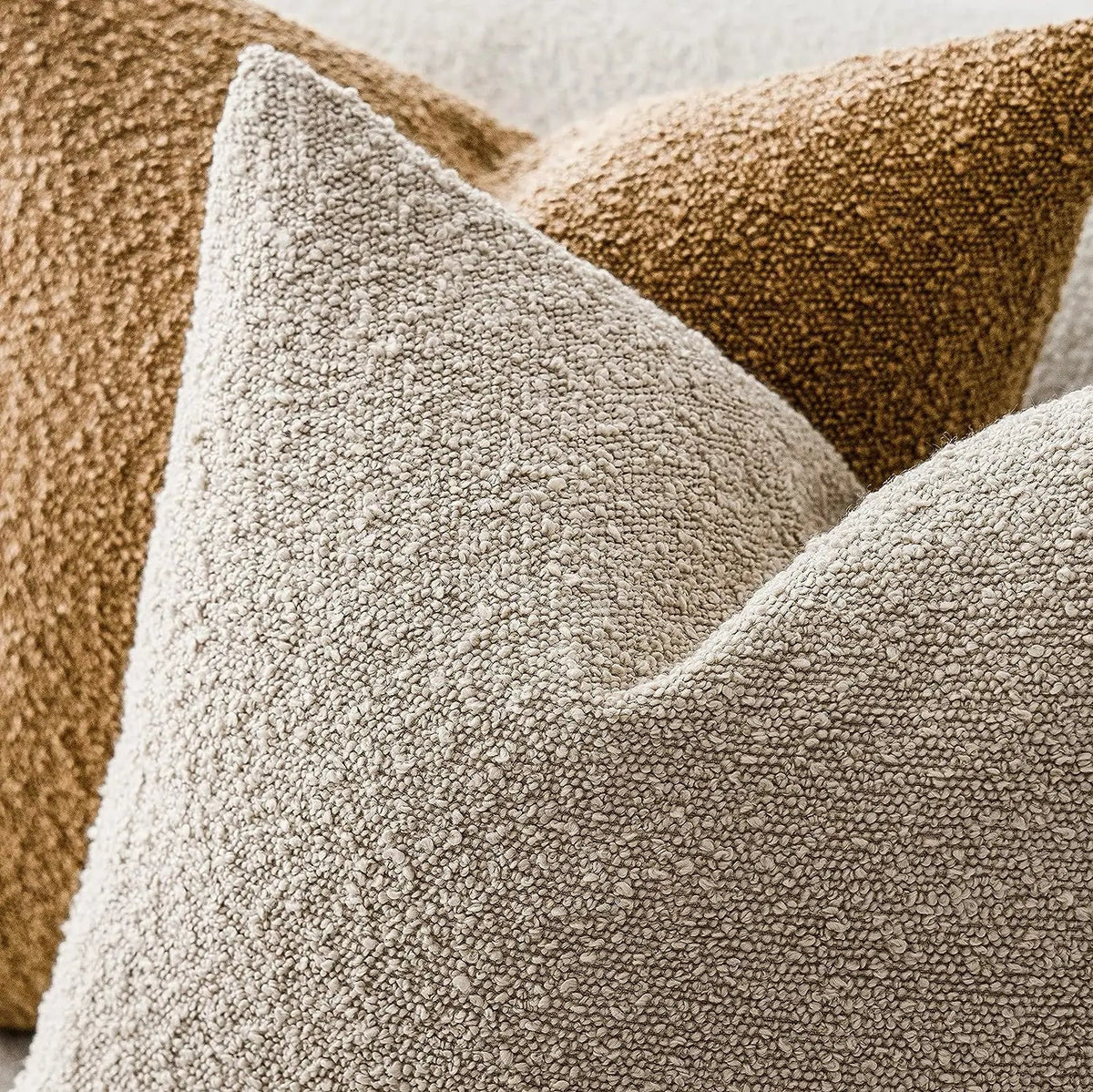 Boucle Cushion Cover with Concealed Zip, 45 x 45 cm