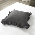 Ruffled Linen Cushion Cover