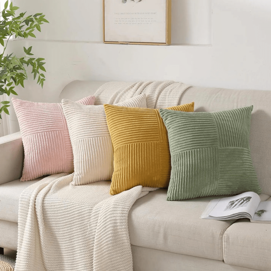Plush Cushion Cover with Concealed Zip, 45 x 45 cm