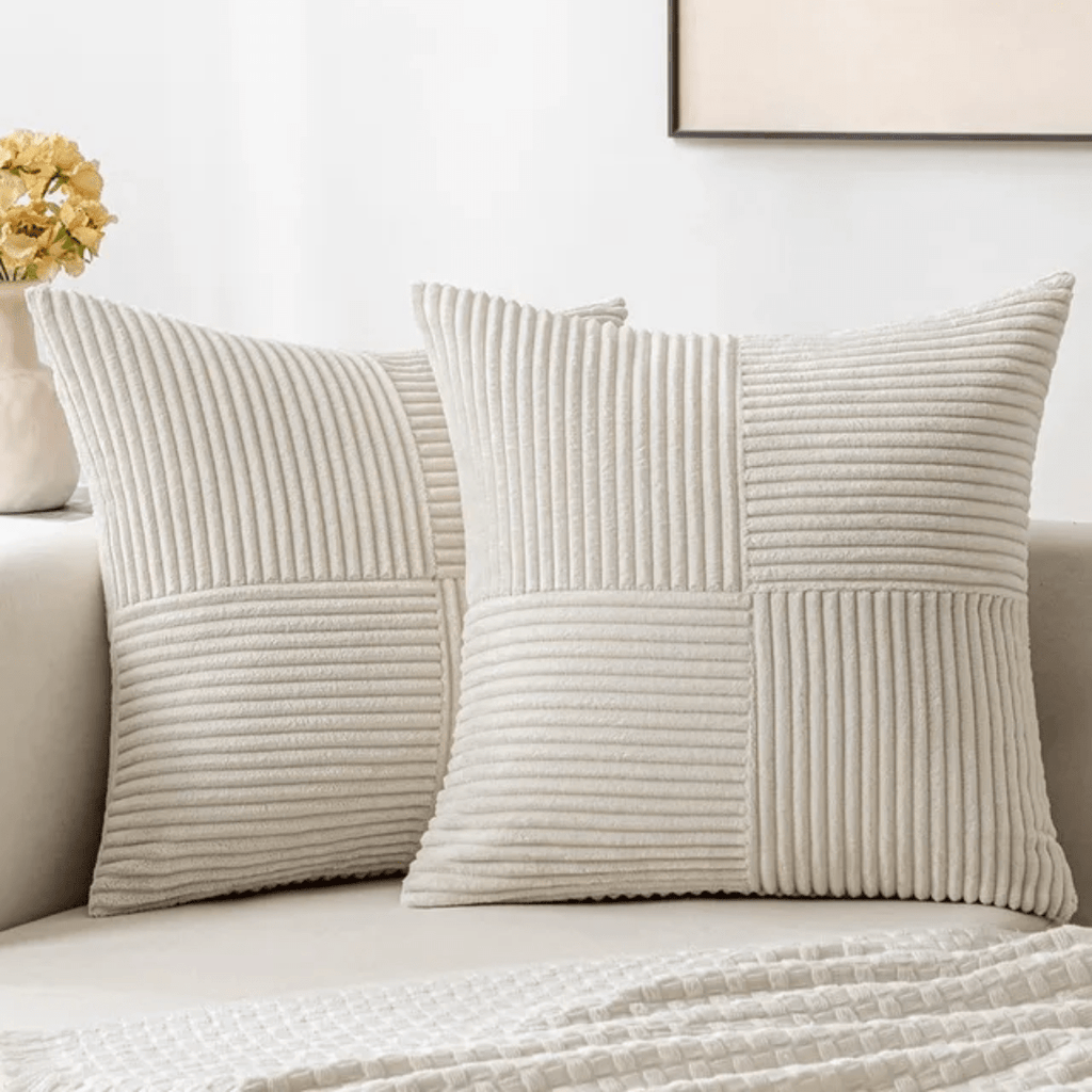 Plush Cushion Cover with Concealed Zip, 45 x 45 cm