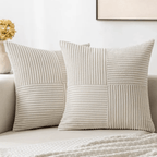 Plush Cushion Cover with Concealed Zip, 45 x 45 cm