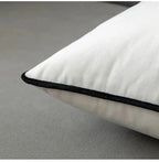 Black and White Velvet Cushion Cover