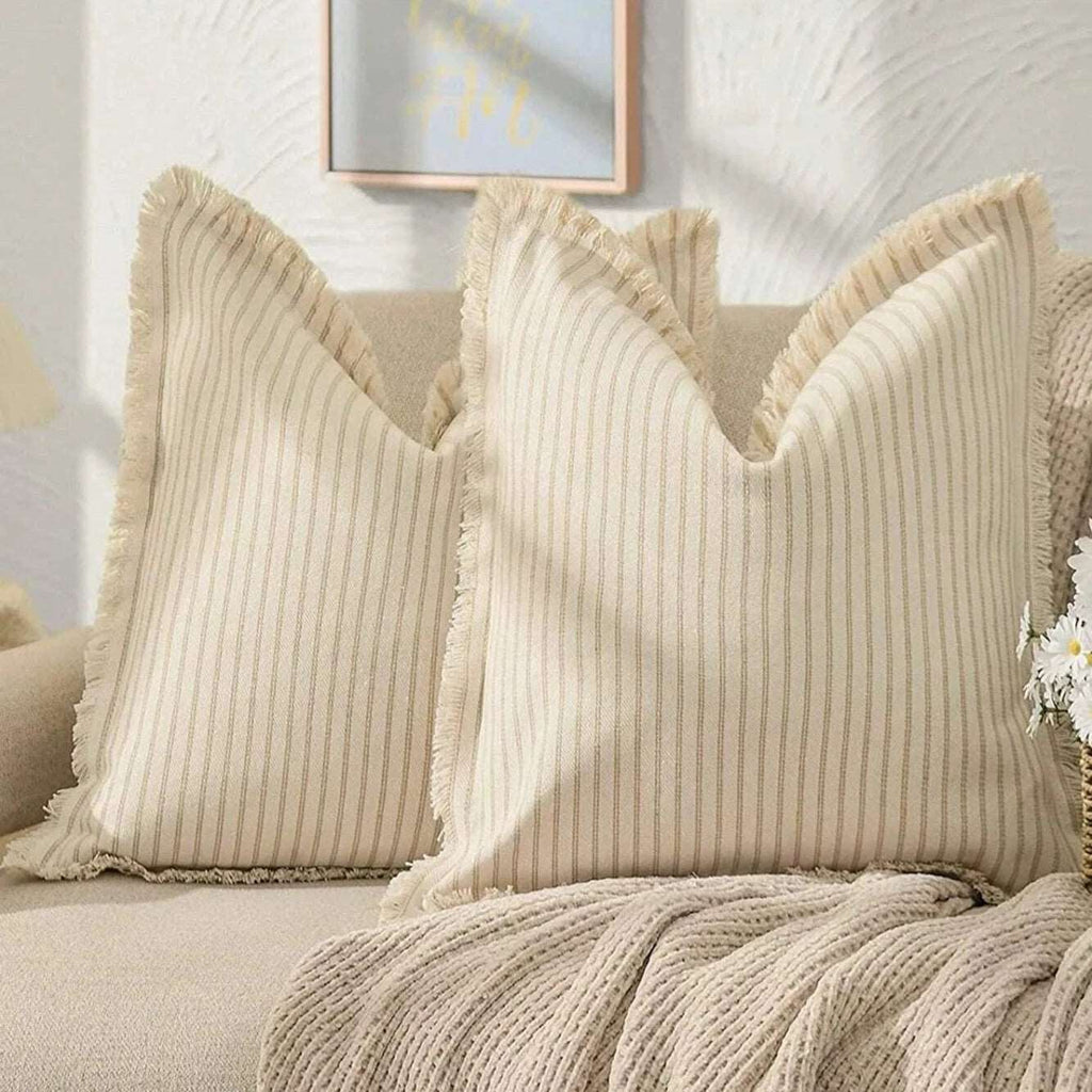 Nordic Stripe Jacquard Cushion Cover
