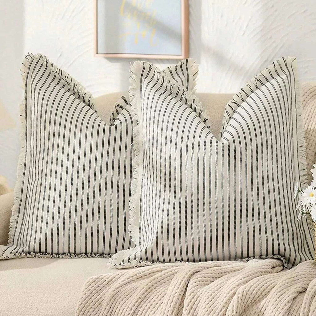 Nordic Stripe Jacquard Cushion Cover