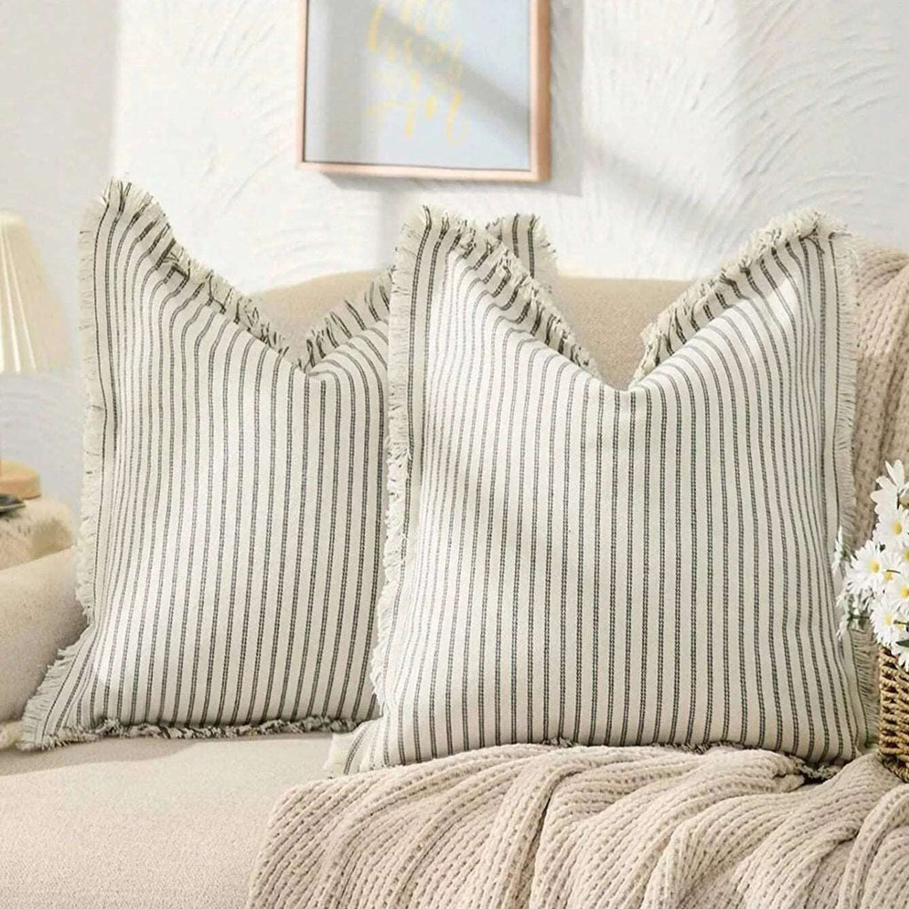 Nordic Stripe Jacquard Cushion Cover