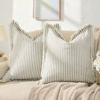 Nordic Stripe Jacquard Cushion Cover