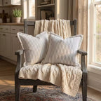 Nordic Stripe Jacquard Cushion Cover