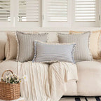 Nordic Stripe Jacquard Cushion Cover