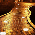 Solar Ice Cube Step Lights, IP65 LED Garden and Path Lighting — Warm White