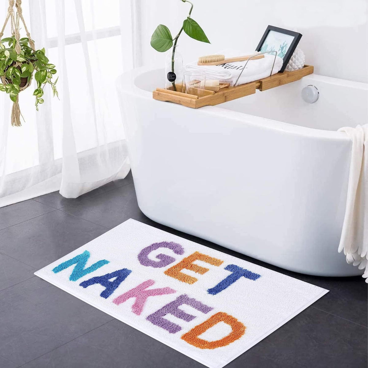Get Naked Bath Mat – Soft tufted bathroom rug