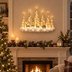 Battery-Powered LED Winter Forest Wall Decoration