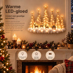 Battery-Powered LED Winter Forest Wall Decoration