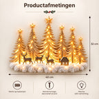 Battery-Powered LED Winter Forest Wall Decoration