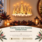 Battery-Powered LED Winter Forest Wall Decoration