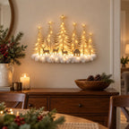 Battery-Powered LED Winter Forest Wall Decoration
