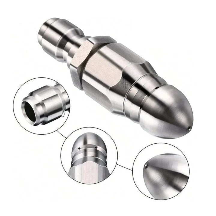 Stainless Steel Sewer Jetter Nozzle for Pressure Washers — product view 4