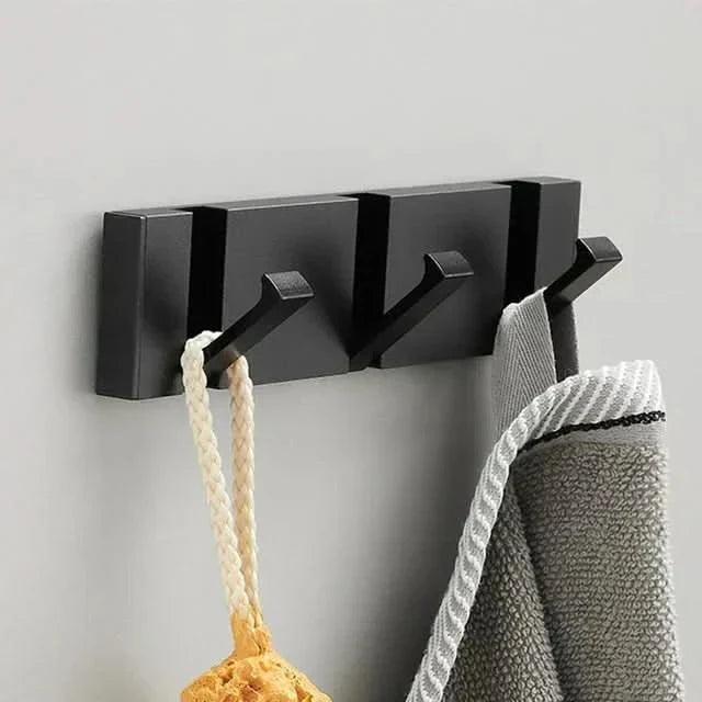 Folding Aluminium Wall Hook Rack, 2 to 5 Hooks — product view 8