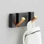 Folding Aluminium Wall Hook Rack, 2 to 5 Hooks — product view 1