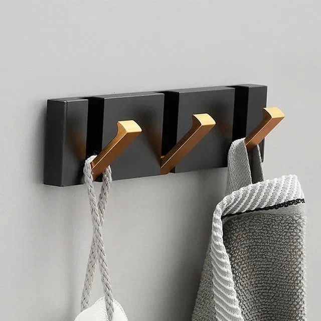 Folding Aluminium Wall Hook Rack, 2 to 5 Hooks — product view 4