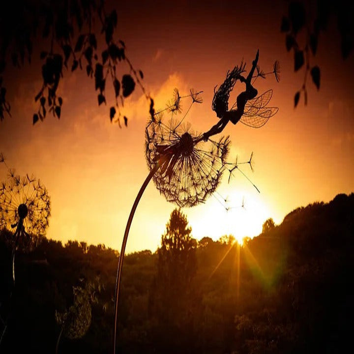 Metal Fairy and Dandelion Garden Stake Decoration — product view 5