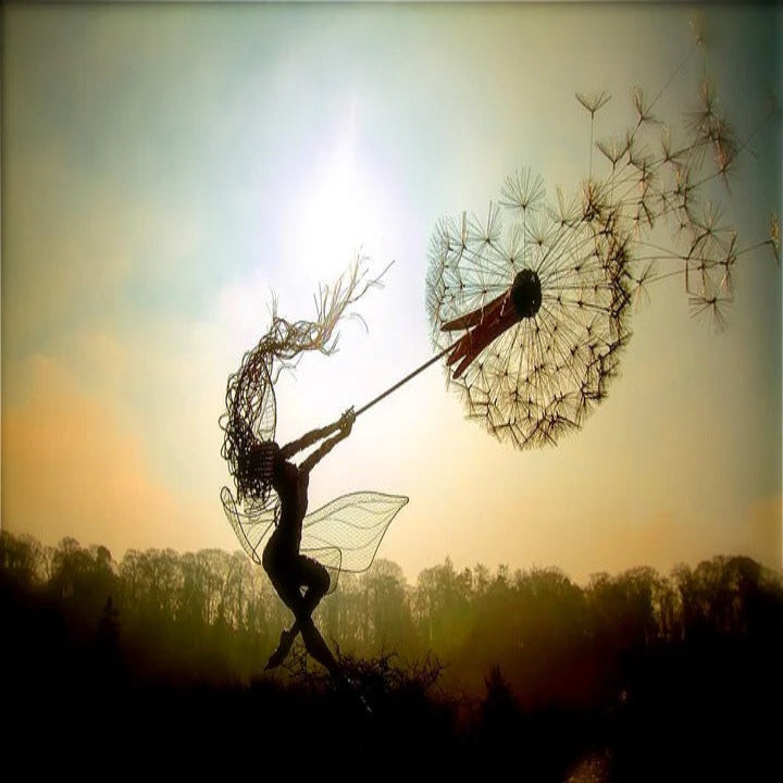Metal Fairy and Dandelion Garden Stake Decoration — product view 6