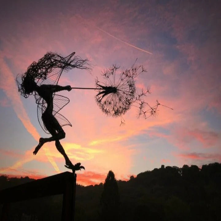 Metal Fairy and Dandelion Garden Stake Decoration — product view 3