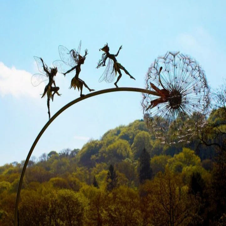 Metal Fairy and Dandelion Garden Stake Decoration — product view 4